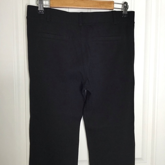 Betabrand Straight-Leg Classic Dress Pant Yoga Pants in Black. - Picture 6 of 9